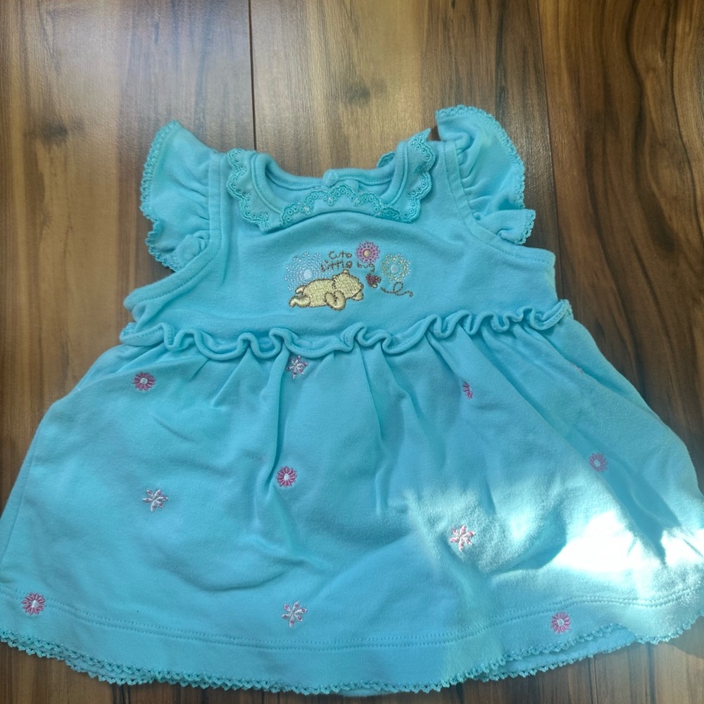 Disney Aqua Kids Top with Embroidered Design